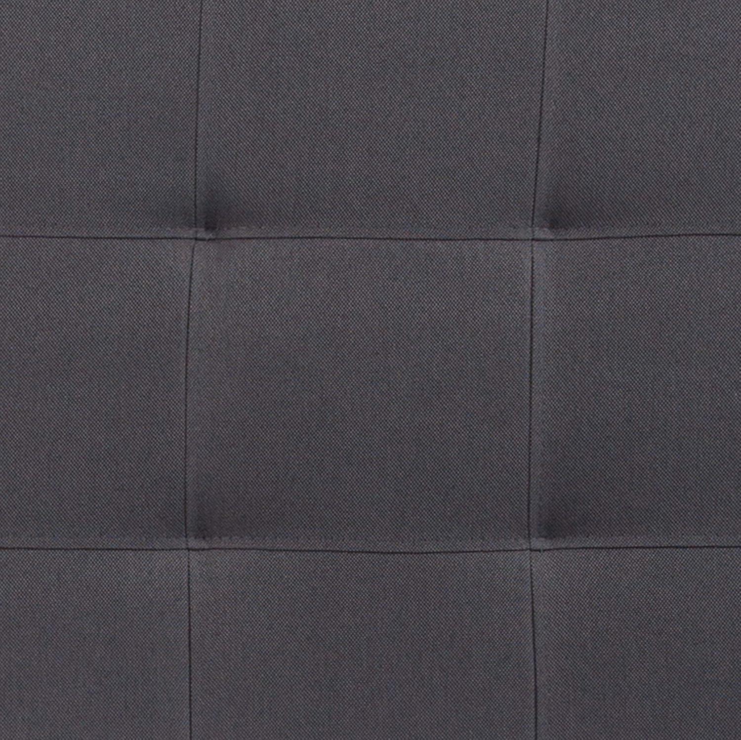 imageFlash Furniture Bedford Box Stitch Tufted Upholstered Twin Size Headboard in Black FabricDark Gray