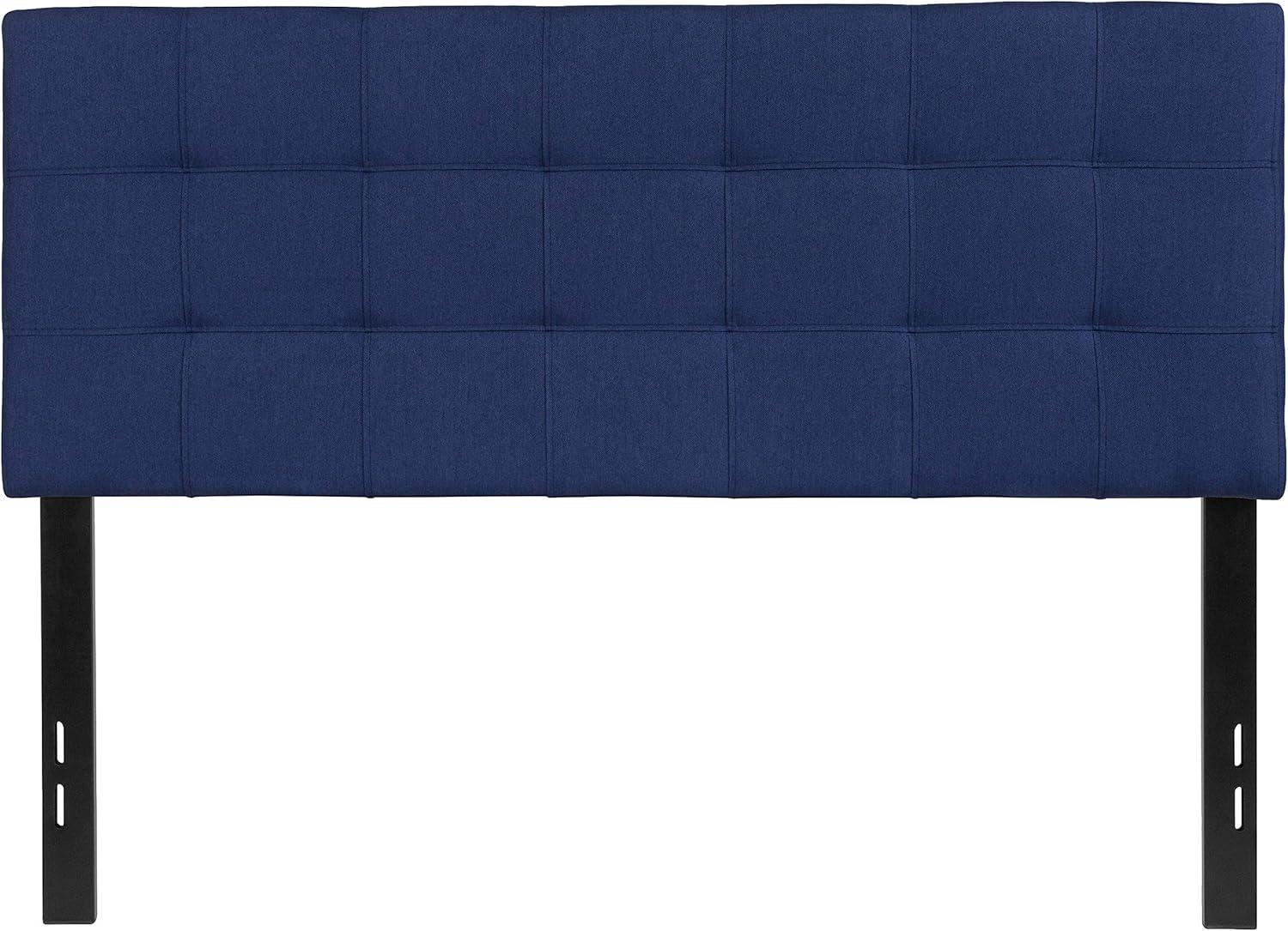 imageFlash Furniture Bedford Box Stitch Tufted Upholstered Twin Size Headboard in Black FabricNavy