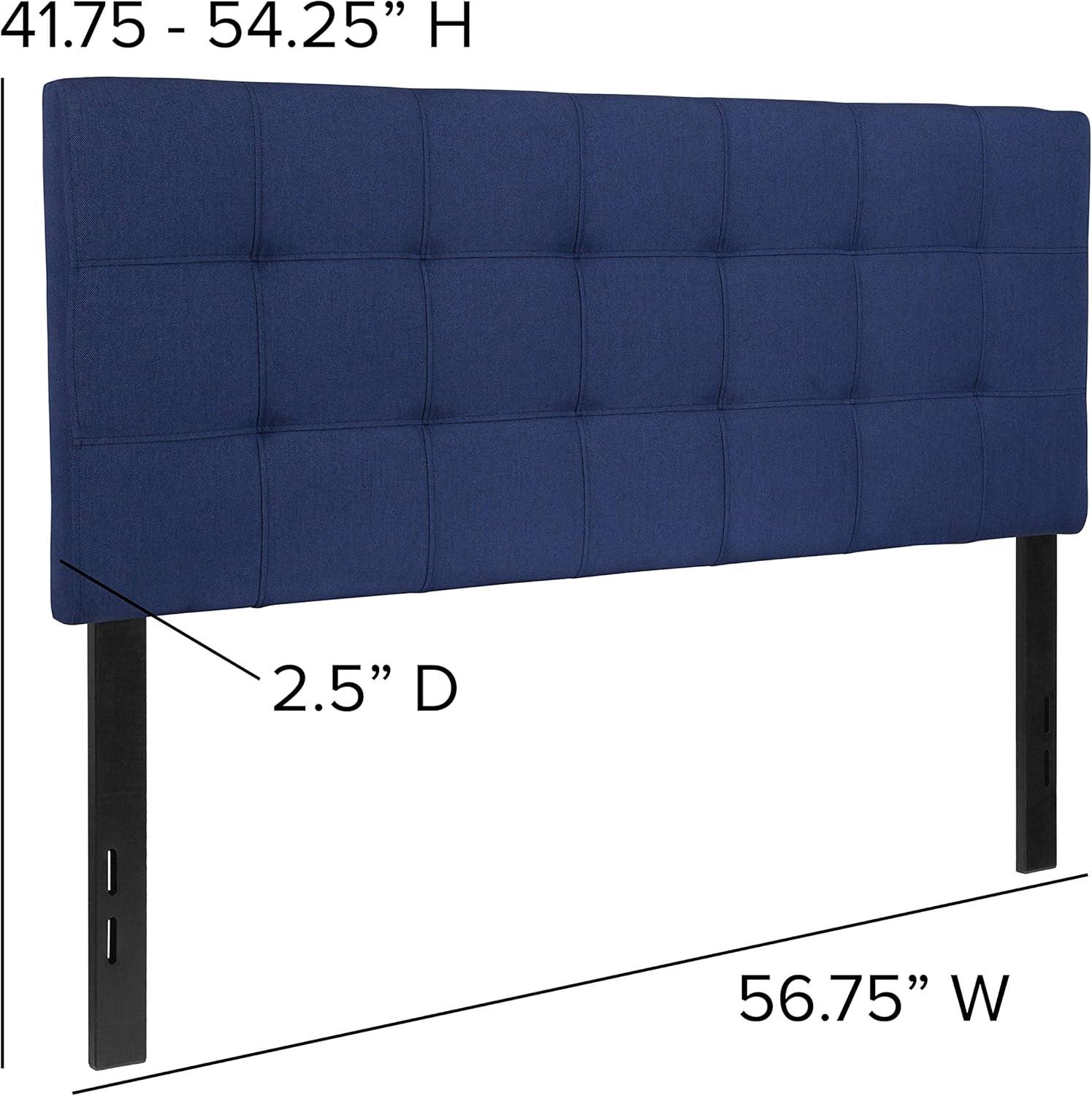 imageFlash Furniture Bedford Box Stitch Tufted Upholstered Twin Size Headboard in Black FabricNavy