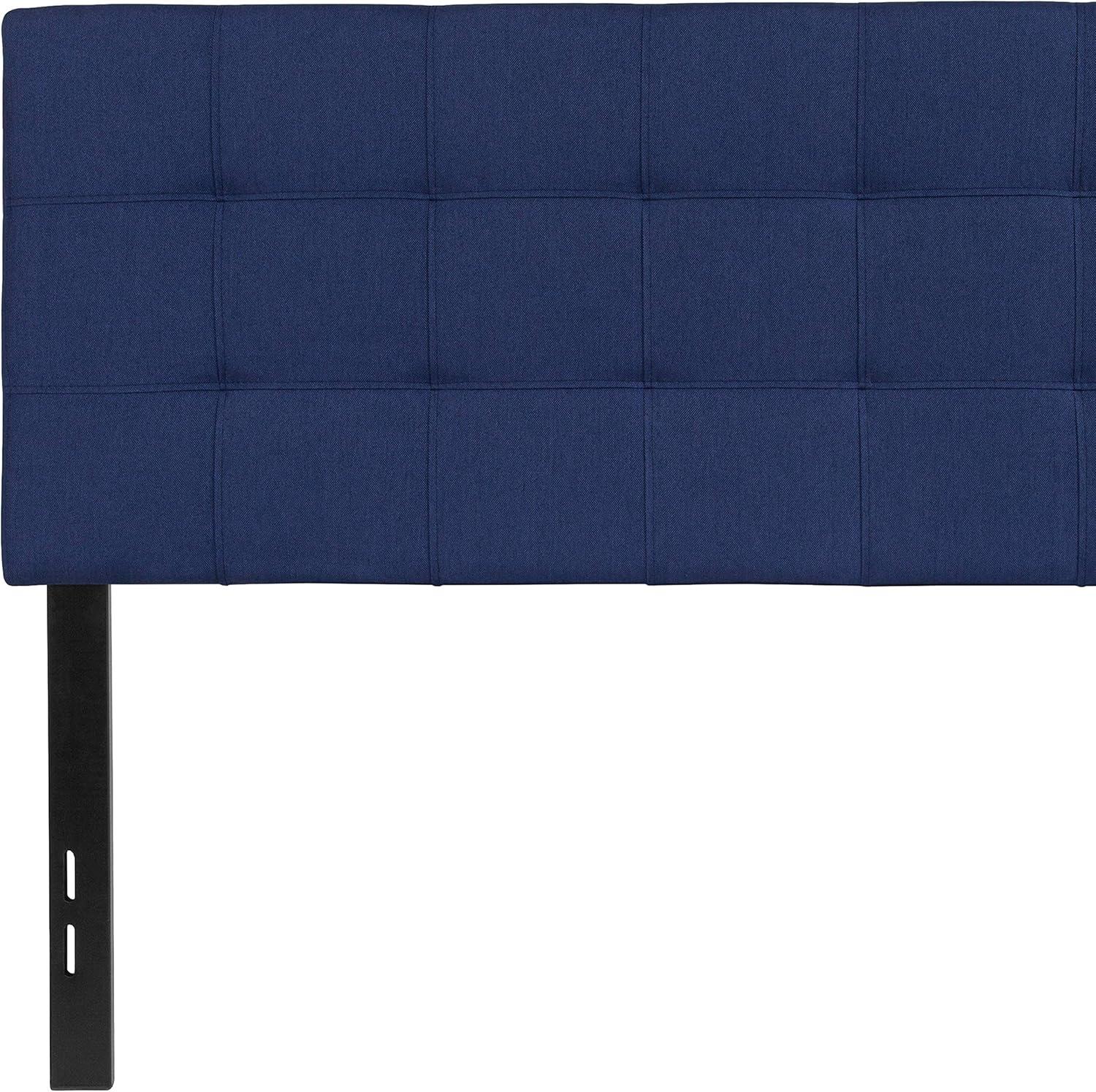 imageFlash Furniture Bedford Box Stitch Tufted Upholstered Twin Size Headboard in Black FabricNavy