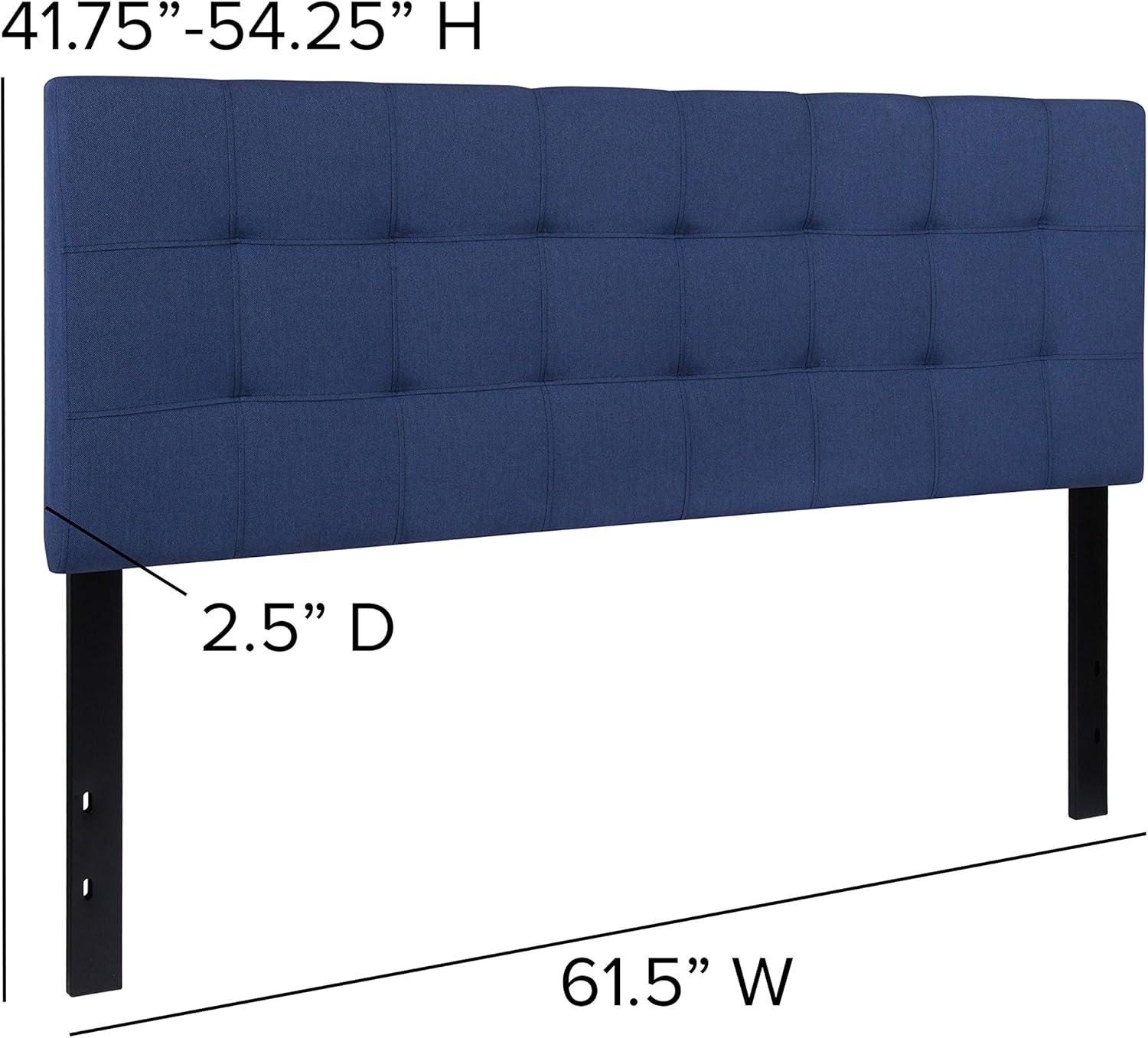 imageFlash Furniture Bedford Box Stitch Tufted Upholstered Twin Size Headboard in Black FabricNavy