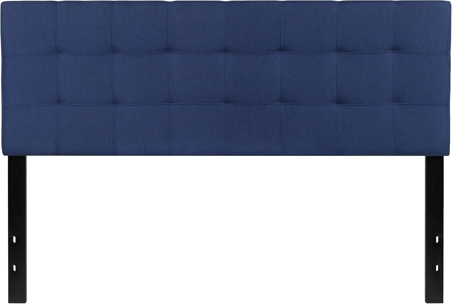 imageFlash Furniture Bedford Box Stitch Tufted Upholstered Twin Size Headboard in Black FabricNavy