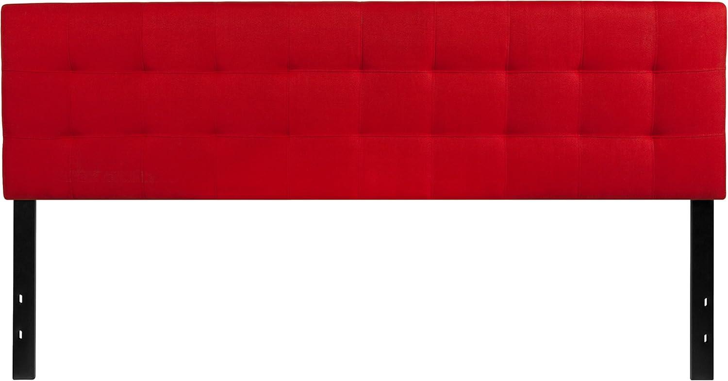 imageFlash Furniture Bedford Box Stitch Tufted Upholstered Twin Size Headboard in Black FabricRed