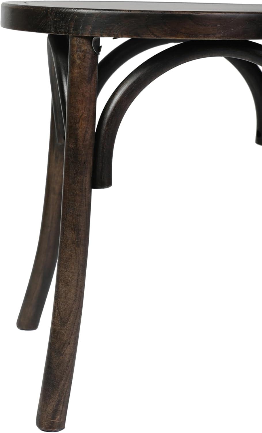imageFlash Furniture Betsy Commercial Solid Wood Dining Chair Thonet Style Stackable Design Mortise and Tenon 350 lbs Static Weight Capacity Set of 2 BlackEarly American Wood