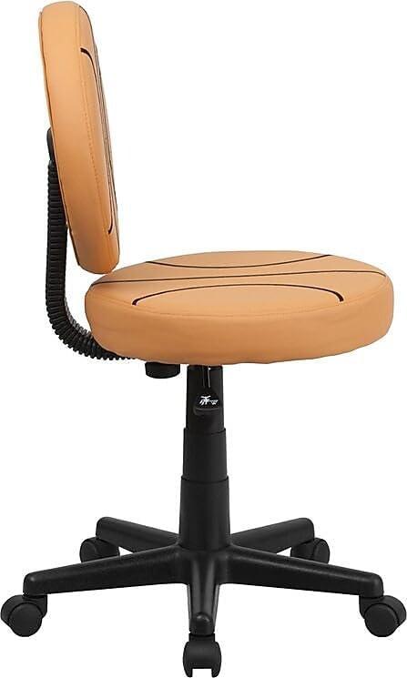 imageFlash Furniture Brandon Basketball Swivel Task Office ChairBlack and Orange