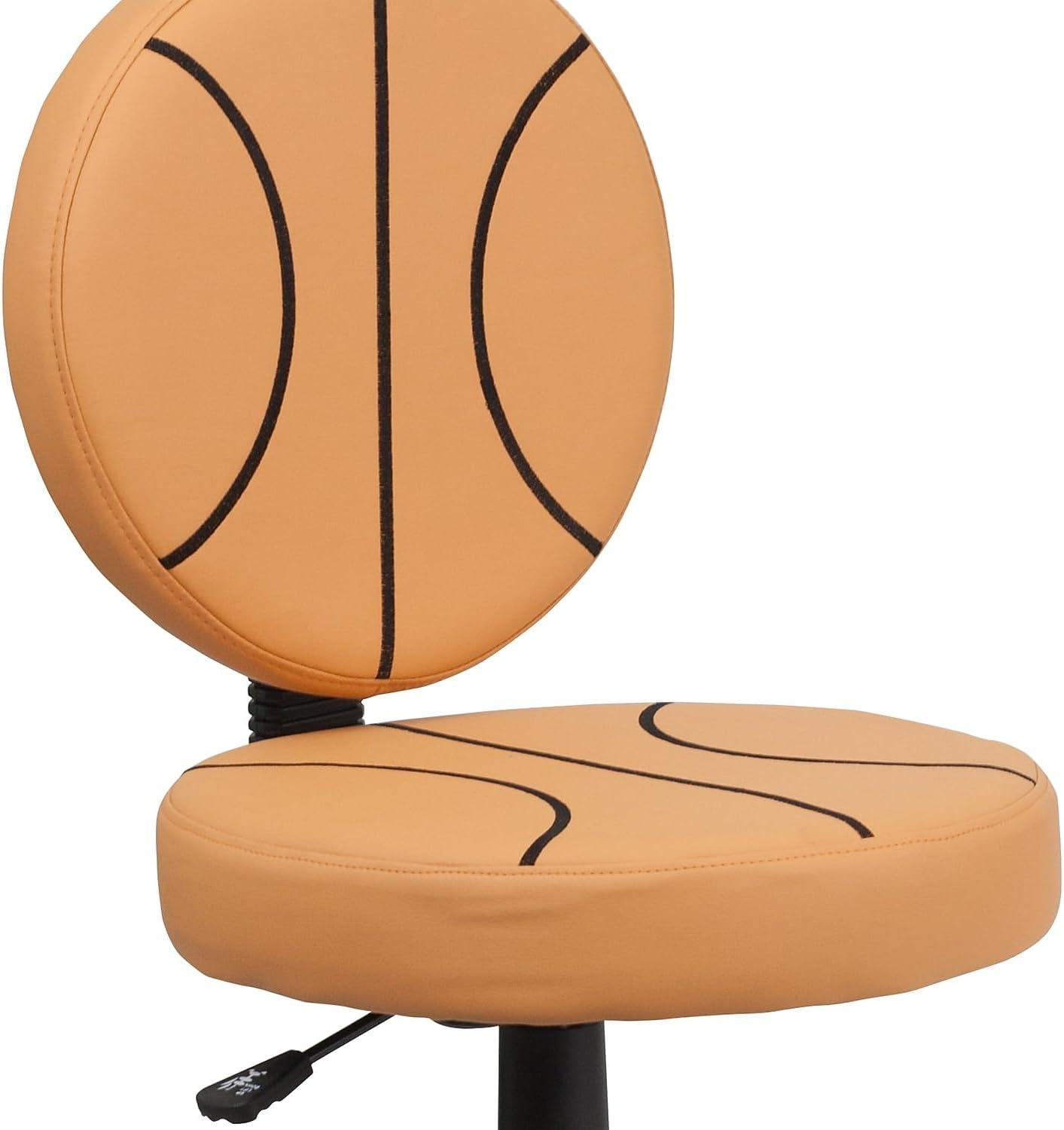 imageFlash Furniture Brandon Basketball Swivel Task Office ChairBlack and Orange