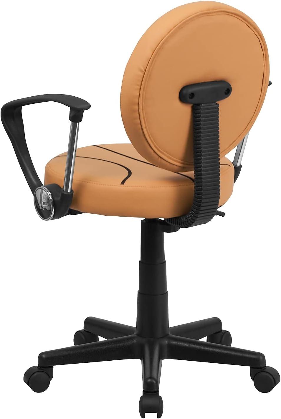 imageFlash Furniture Brandon Basketball Swivel Task Office ChairBlack and Orange
