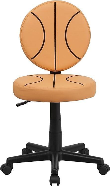 imageFlash Furniture Brandon Basketball Swivel Task Office ChairBlack and Orange