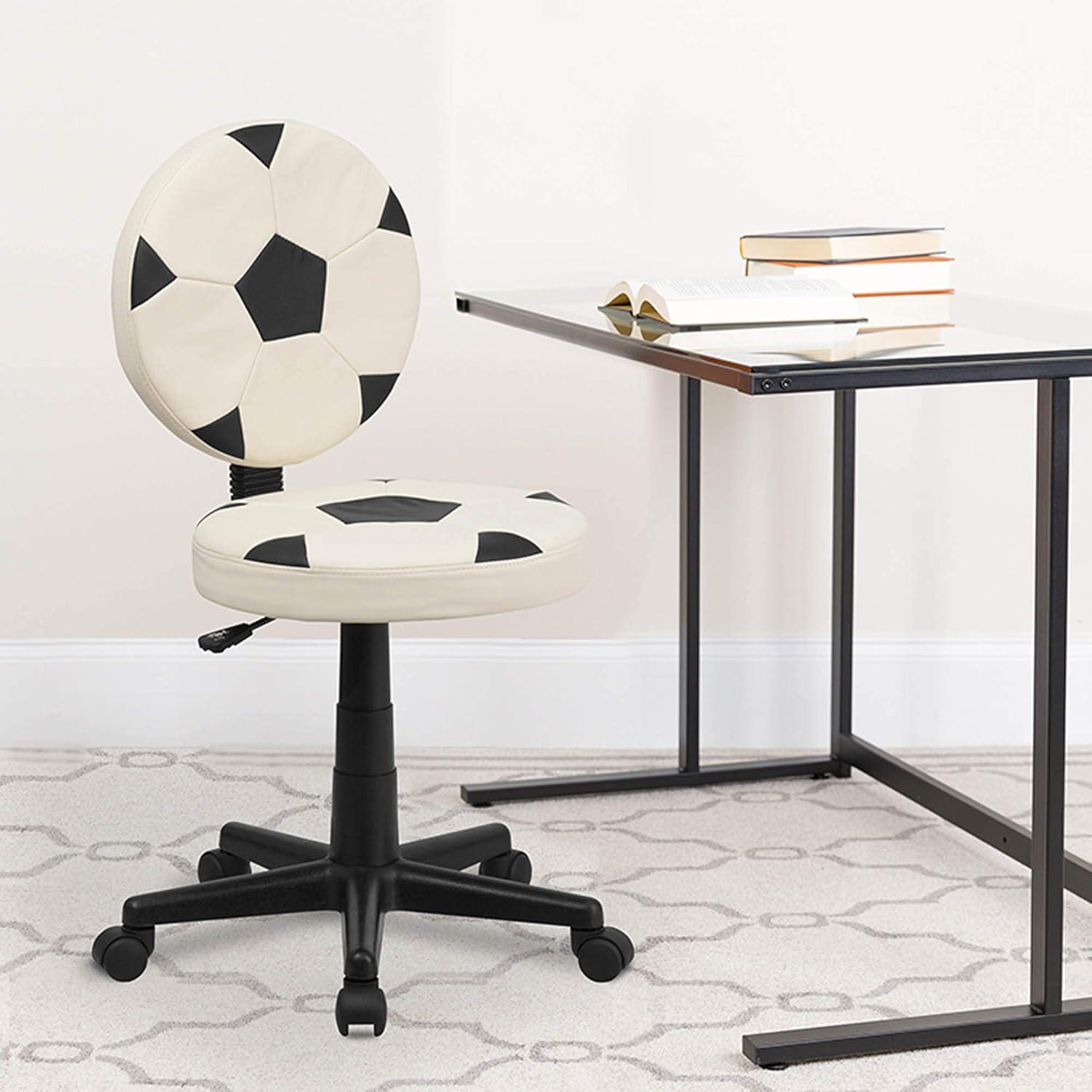 imageFlash Furniture Brandon Basketball Swivel Task Office ChairBlack and White