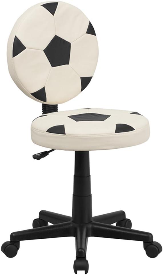 imageFlash Furniture Brandon Basketball Swivel Task Office ChairBlack and White