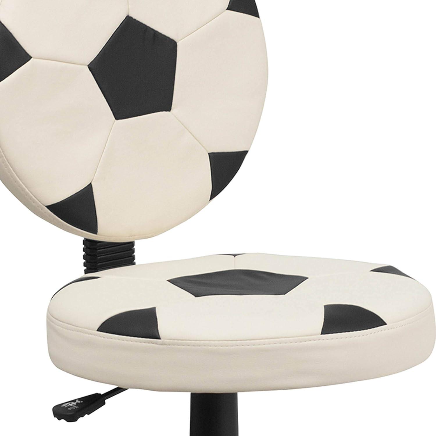 imageFlash Furniture Brandon Basketball Swivel Task Office ChairBlack and White