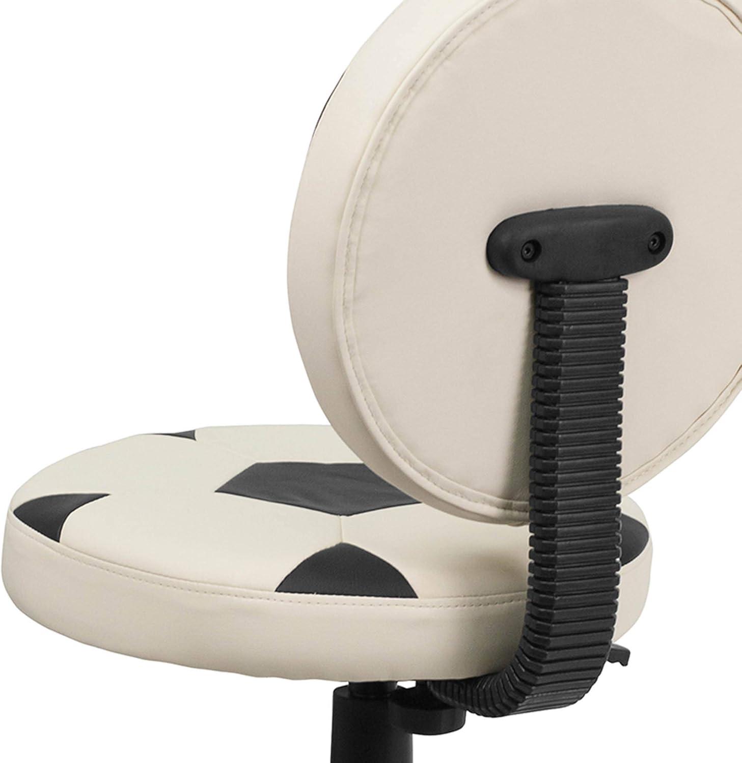 imageFlash Furniture Brandon Basketball Swivel Task Office ChairBlack and White