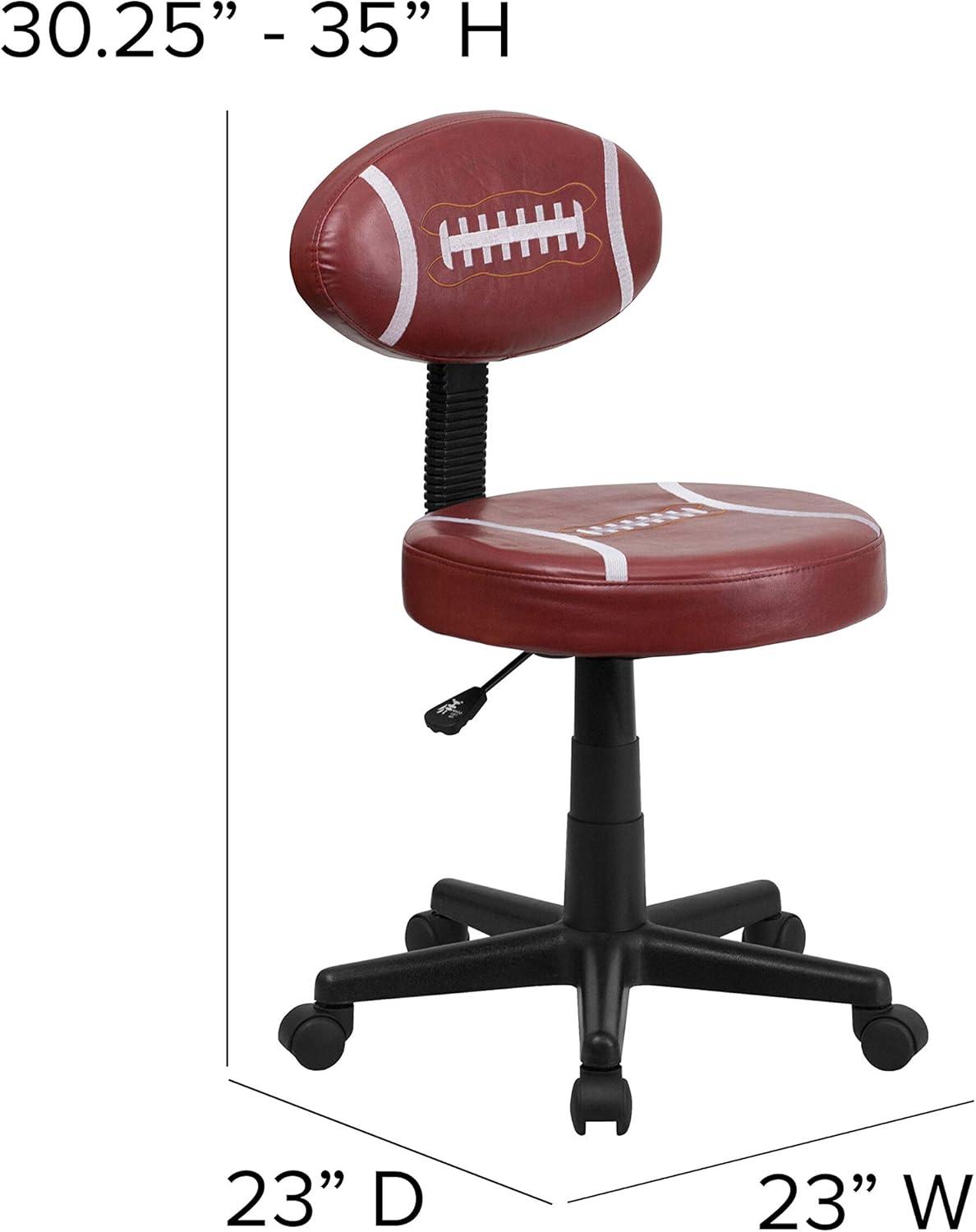 imageFlash Furniture Brandon Basketball Swivel Task Office ChairBrown