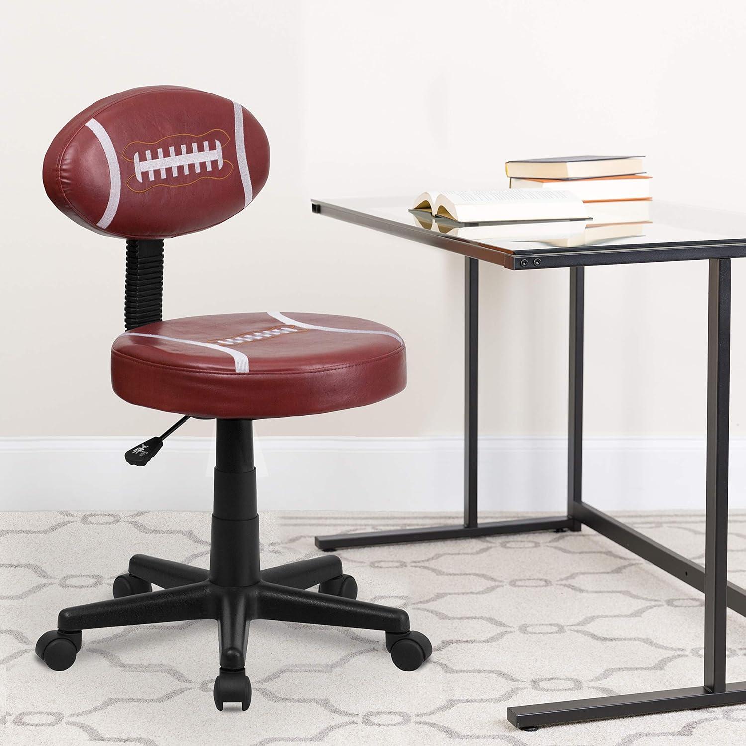 imageFlash Furniture Brandon Basketball Swivel Task Office ChairBrown