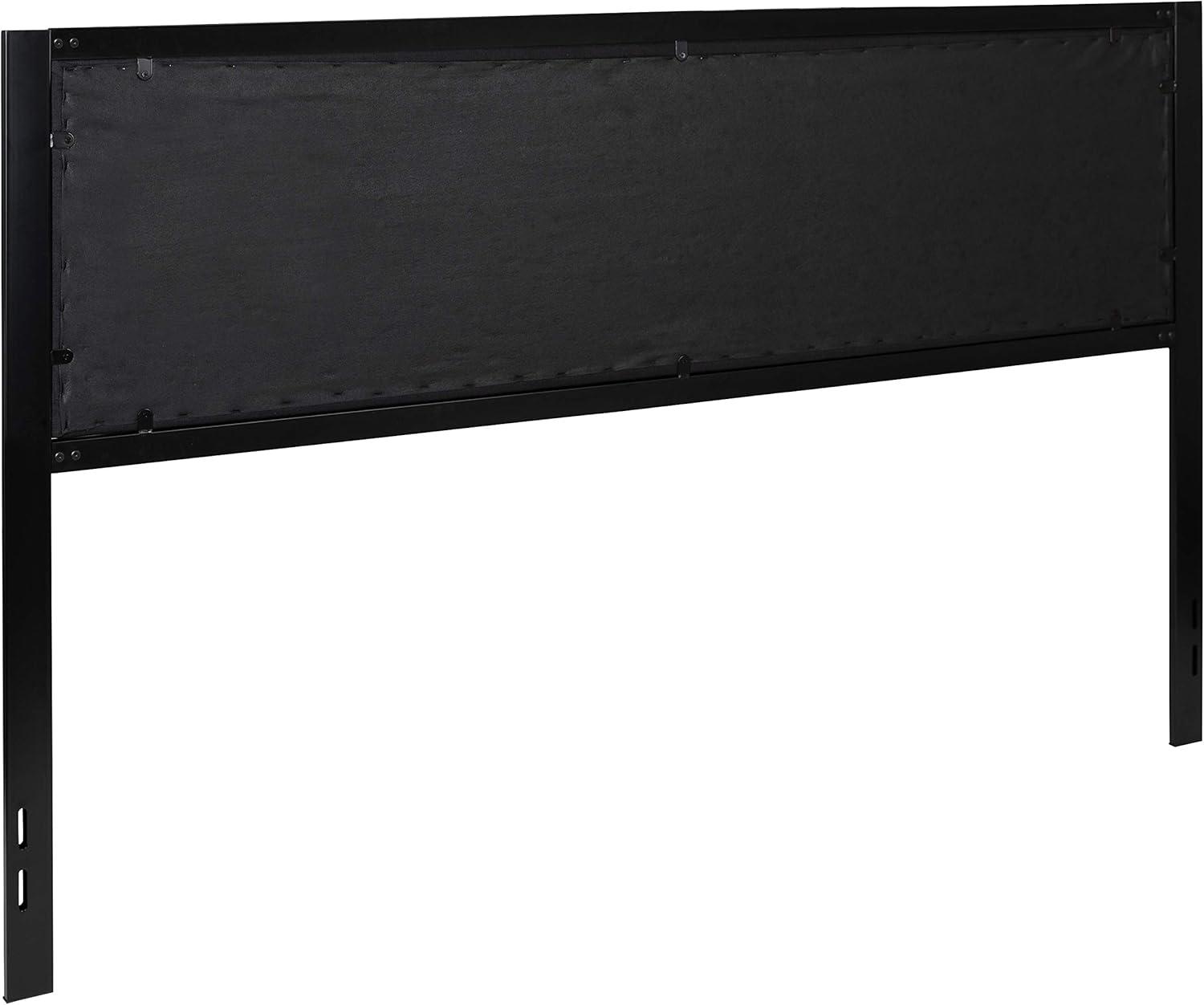 imageFlash Furniture Bristol Metal Tufted Upholstered Twin Size Headboard in Black FabricBlack