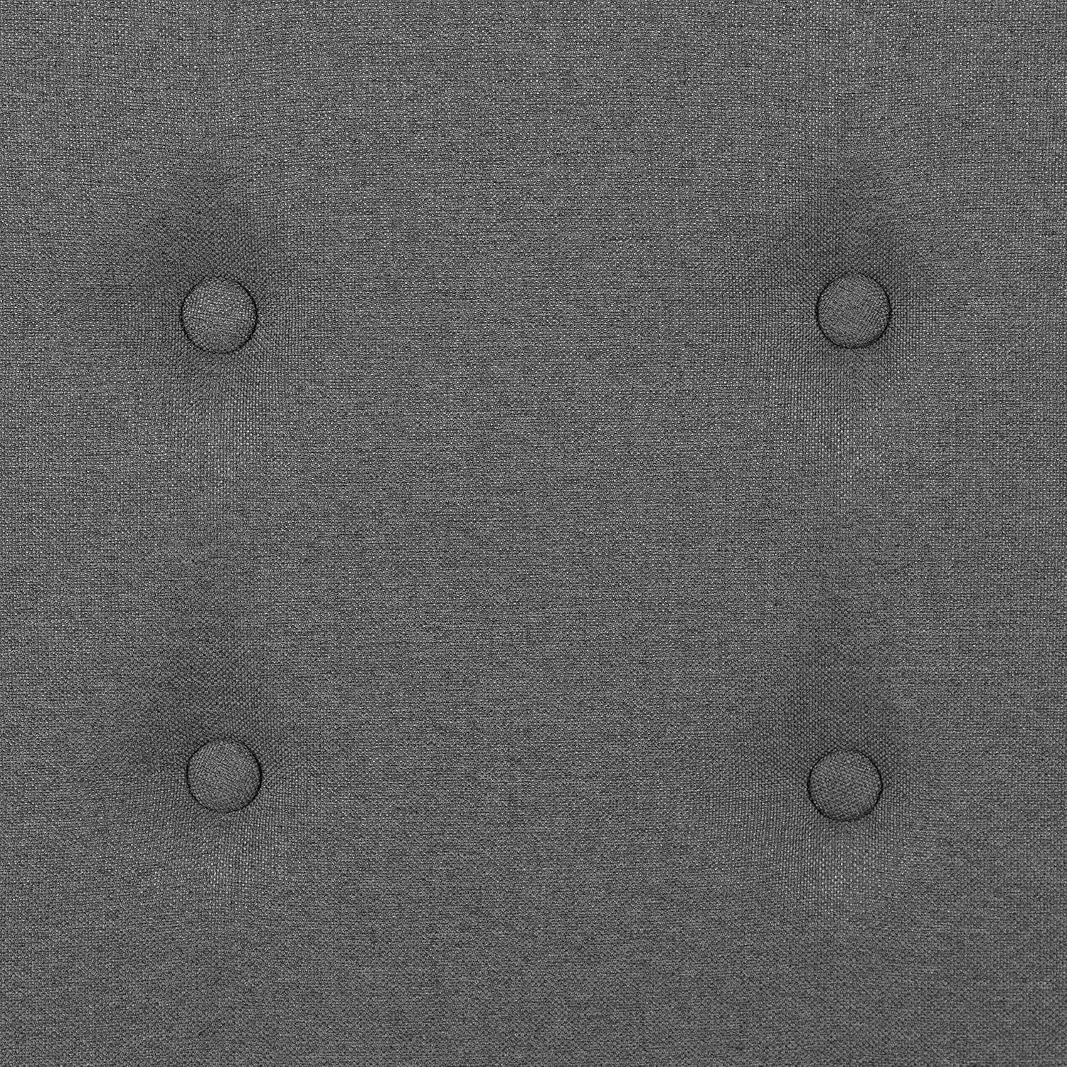 imageFlash Furniture Bristol Metal Tufted Upholstered Twin Size Headboard in Black FabricDark Gray