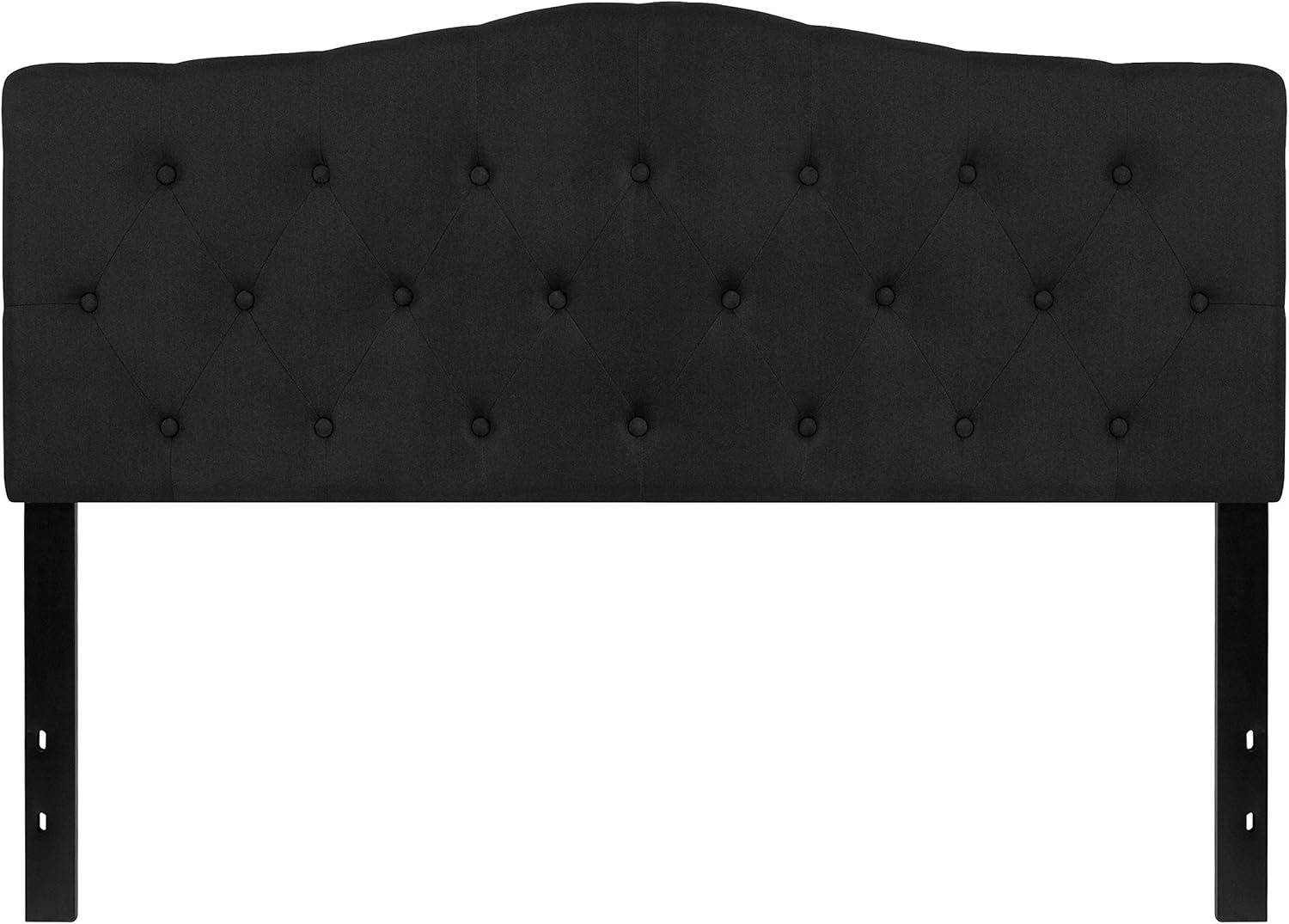 imageFlash Furniture Cambridge Tufted Upholstered Full Size Headboard in Dark Gray FabricBlack