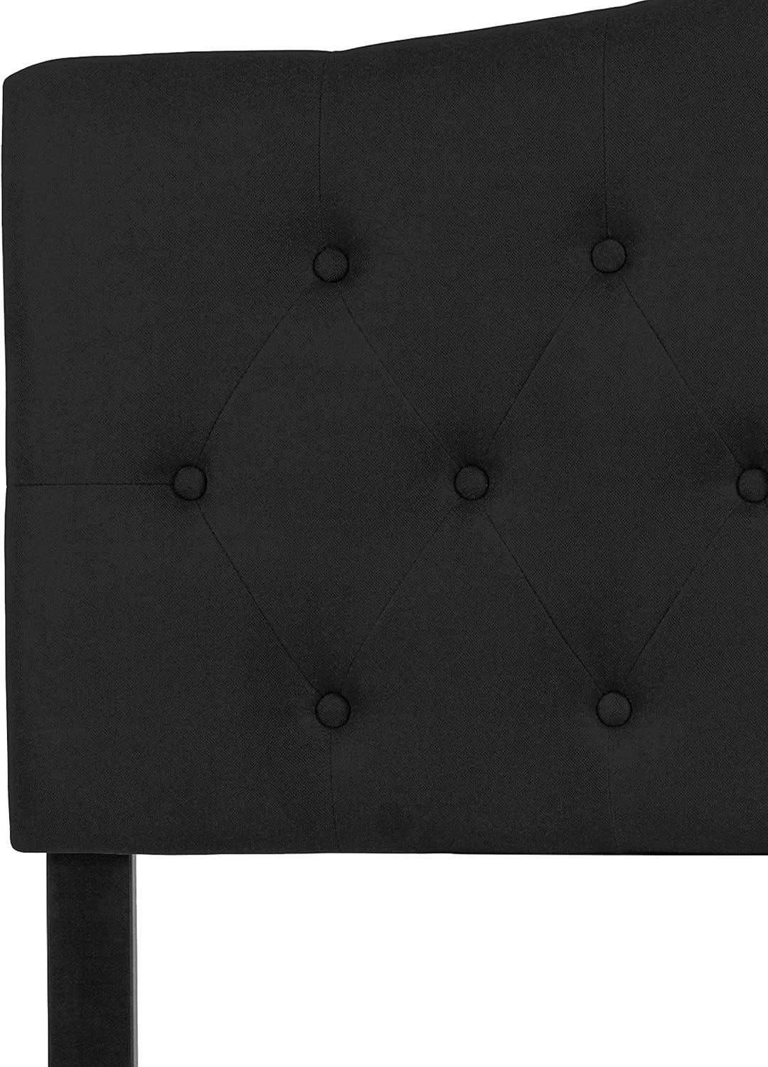 imageFlash Furniture Cambridge Tufted Upholstered Full Size Headboard in Dark Gray FabricBlack
