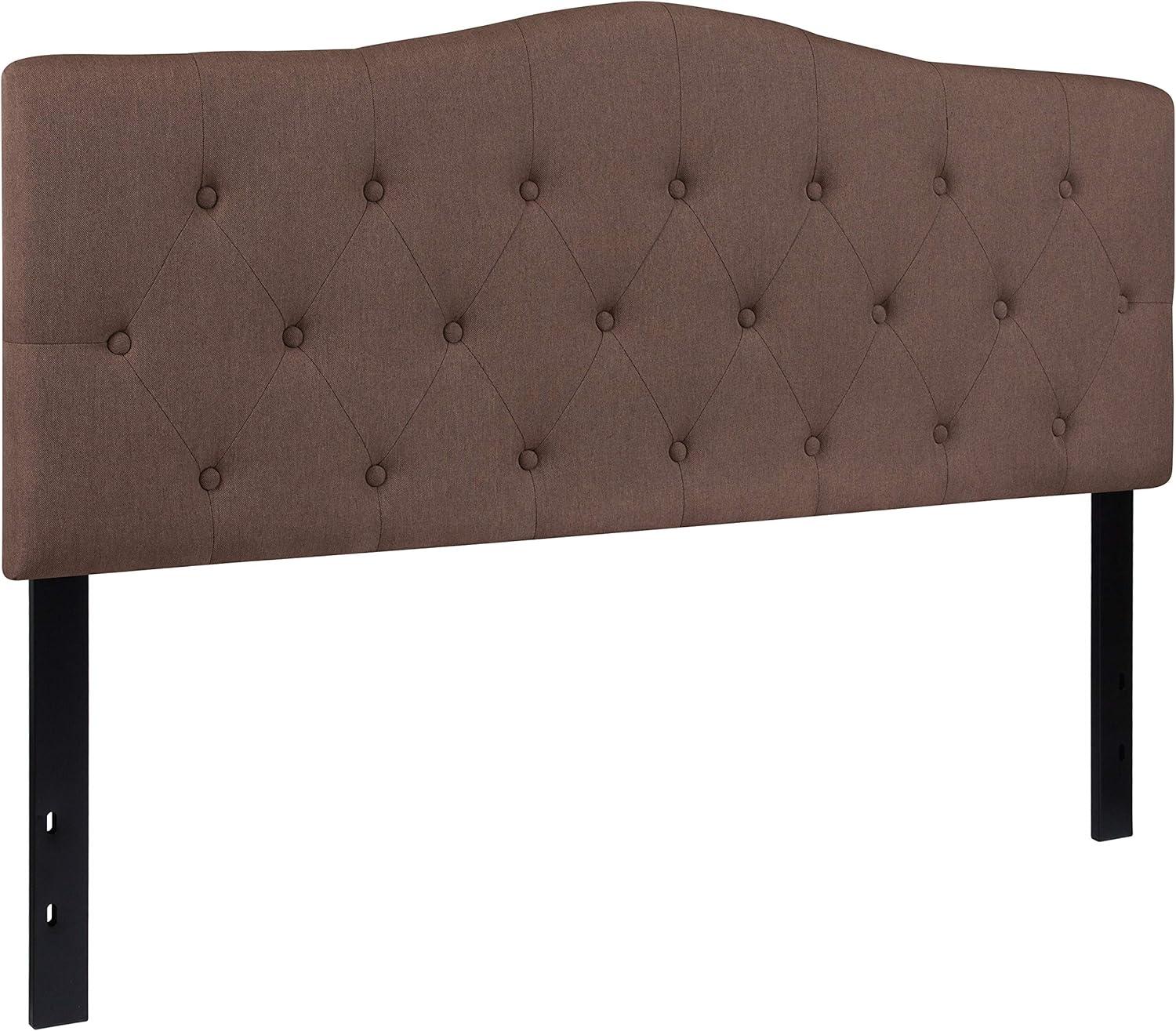 imageFlash Furniture Cambridge Tufted Upholstered Full Size Headboard in Dark Gray FabricCamel