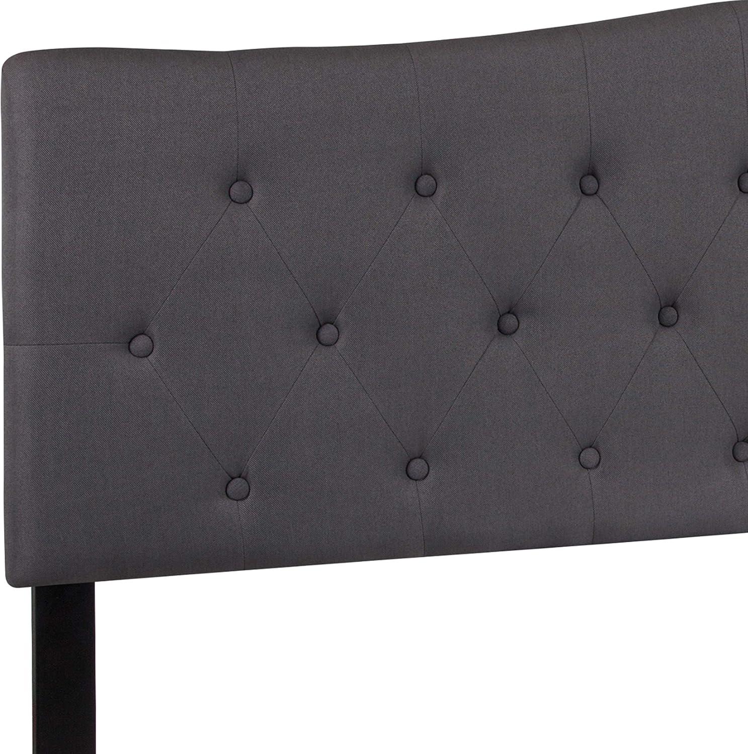 imageFlash Furniture Cambridge Tufted Upholstered Full Size Headboard in Dark Gray FabricDark Gray