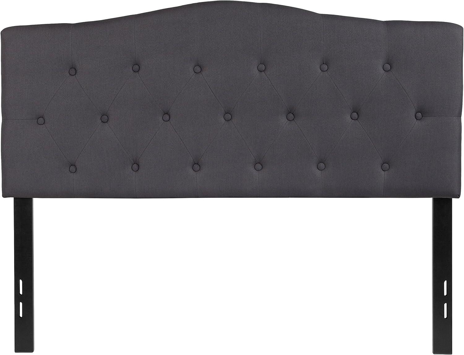 imageFlash Furniture Cambridge Tufted Upholstered Full Size Headboard in Dark Gray FabricDark Gray