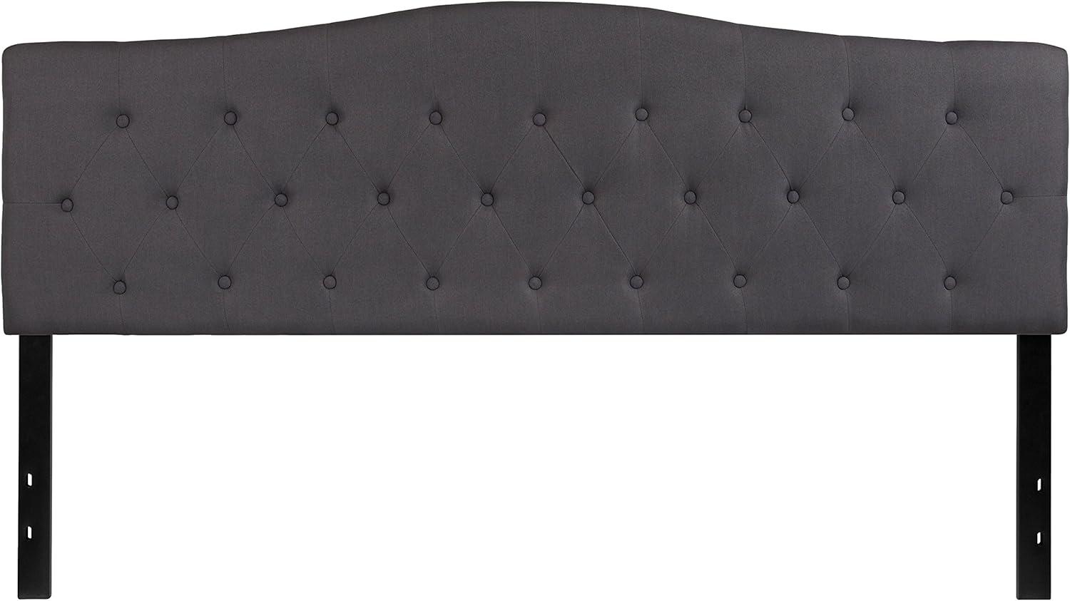 imageFlash Furniture Cambridge Tufted Upholstered Full Size Headboard in Dark Gray FabricDark Gray