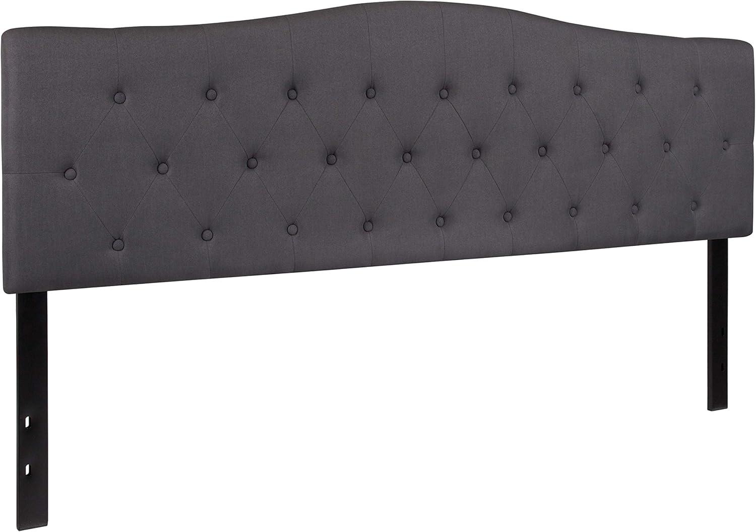 imageFlash Furniture Cambridge Tufted Upholstered Full Size Headboard in Dark Gray FabricDark Gray