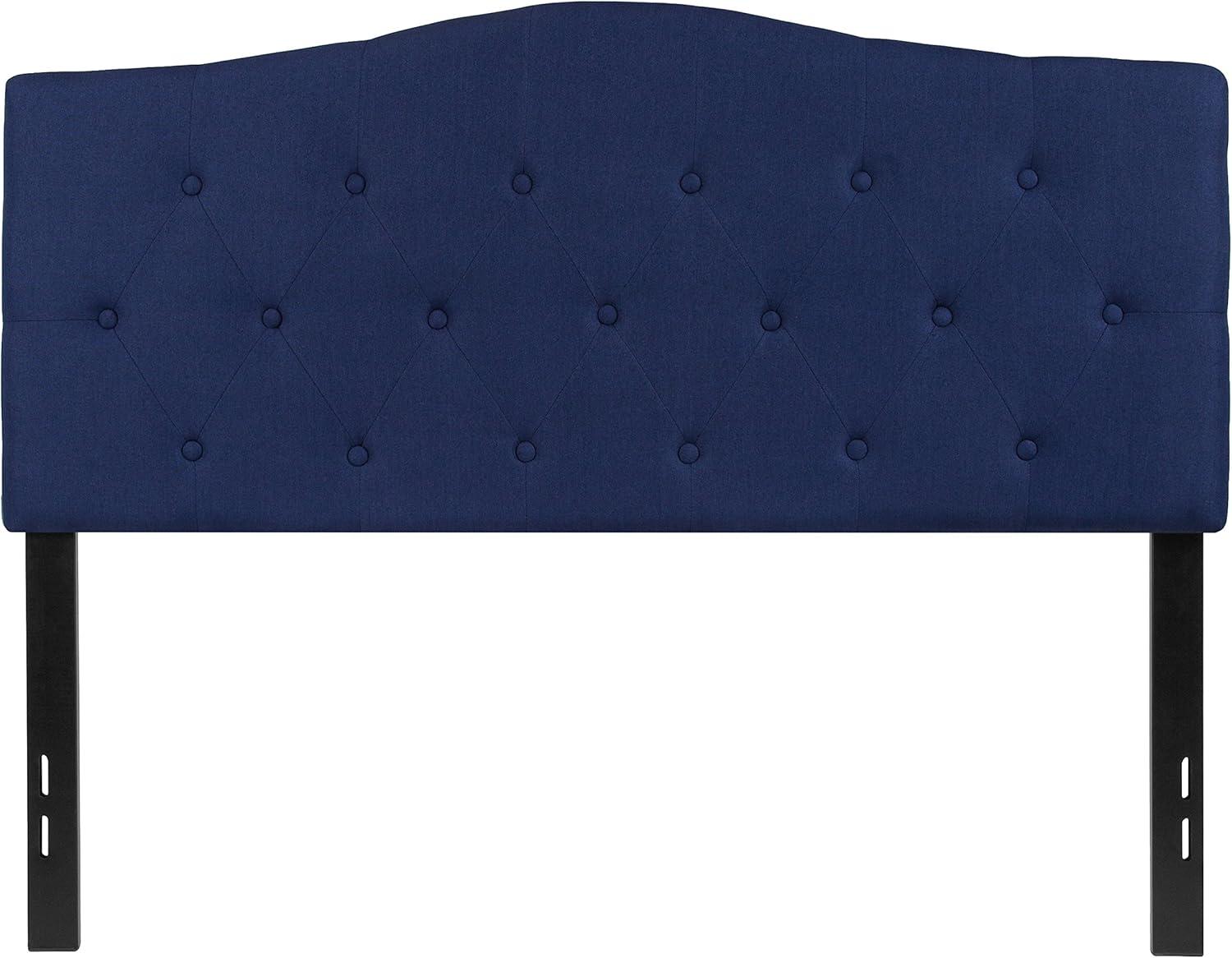 imageFlash Furniture Cambridge Tufted Upholstered Full Size Headboard in Dark Gray FabricNavy