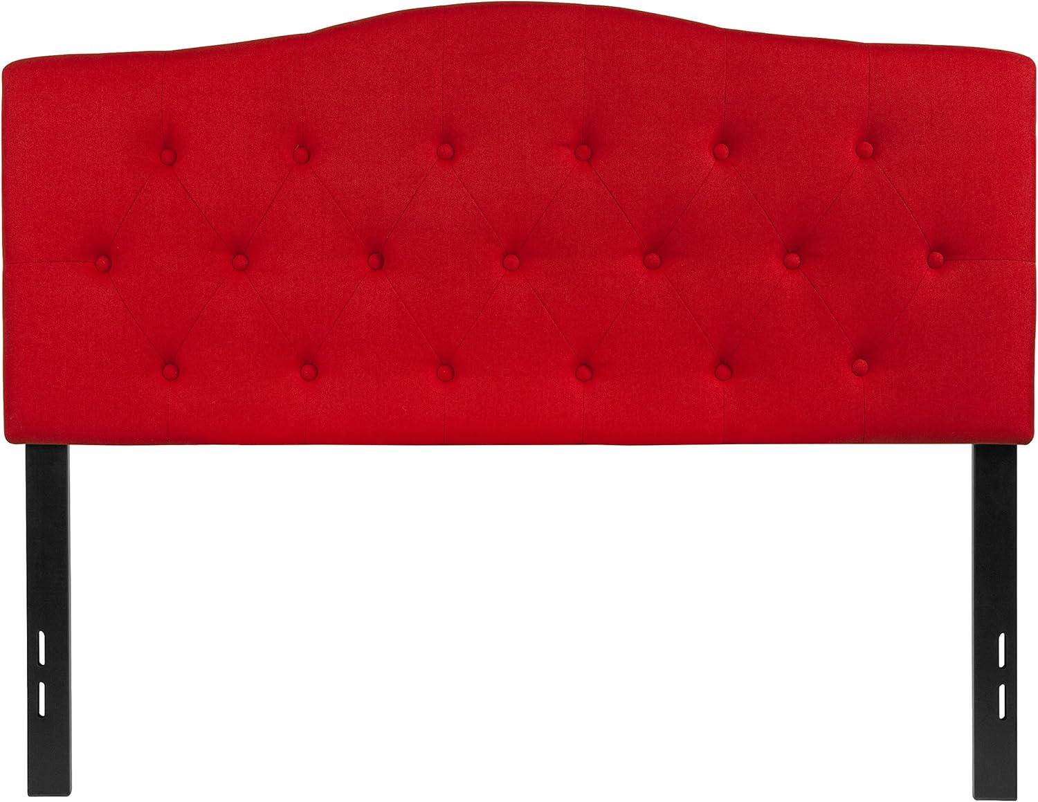 imageFlash Furniture Cambridge Tufted Upholstered Full Size Headboard in Dark Gray FabricRed