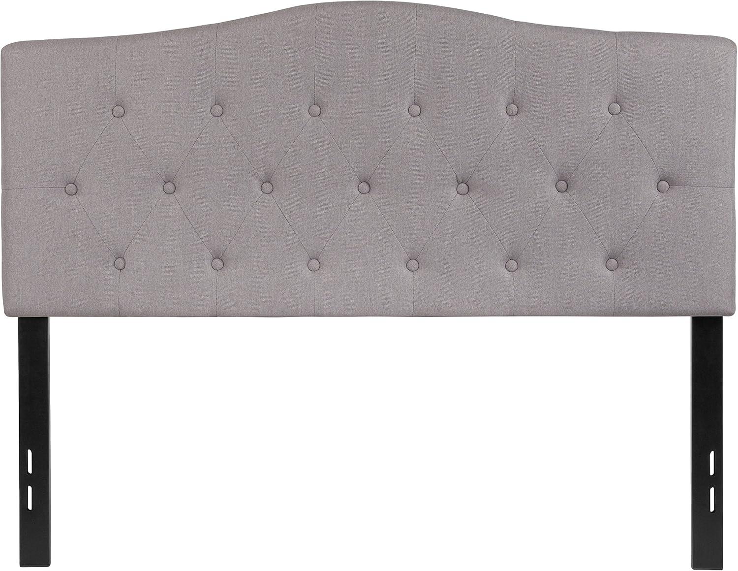 imageFlash Furniture Cambridge Tufted Upholstered Full Size Headboard in Light Gray FabricLight Gray