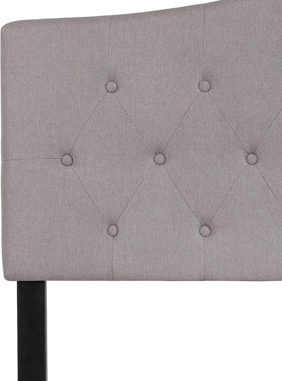 imageFlash Furniture Cambridge Tufted Upholstered Full Size Headboard in Light Gray FabricLight Gray