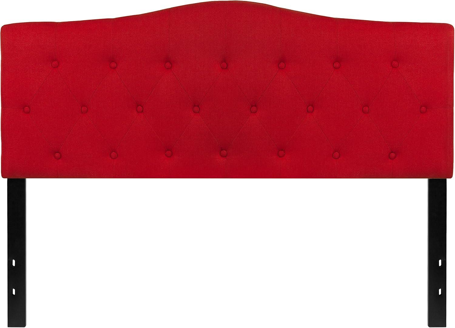imageFlash Furniture Cambridge Tufted Upholstered Full Size Headboard in Light Gray FabricRed