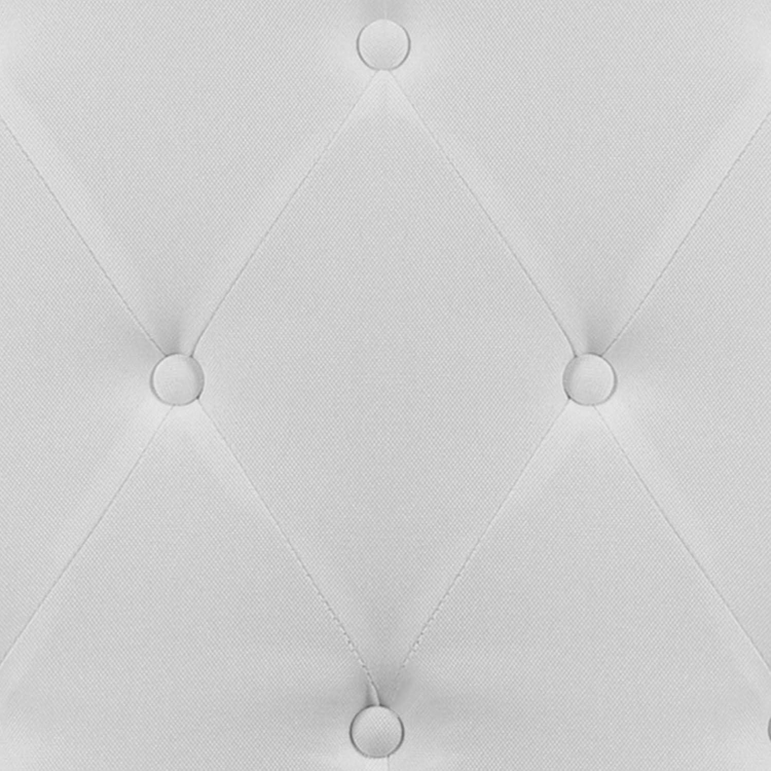 imageFlash Furniture Cambridge Tufted Upholstered Headboard for Queen Size Bed Contemporary Fabric Tufted Headboard with Adjustable Height White