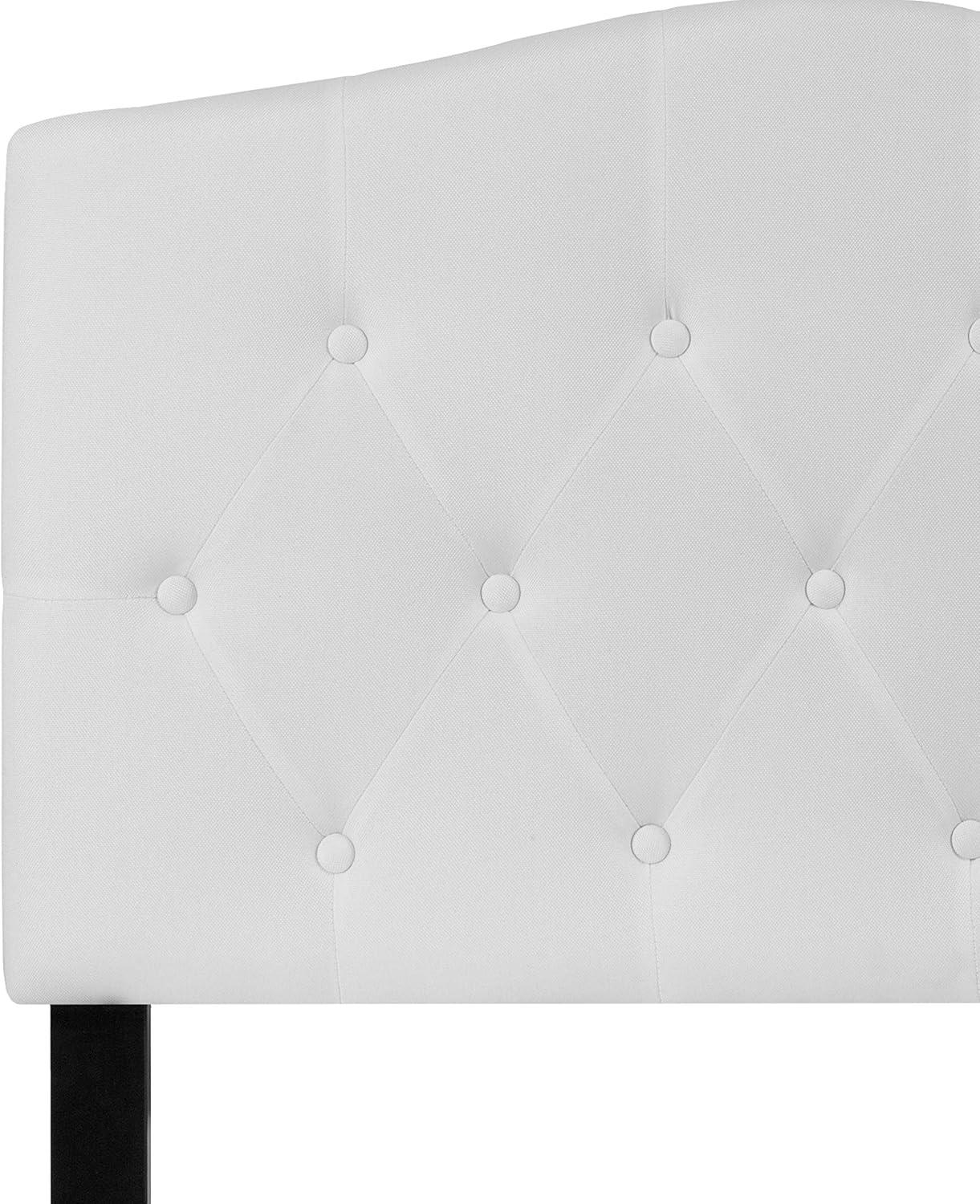 imageFlash Furniture Cambridge Tufted Upholstered Twin Size Headboard in White FabricWhite