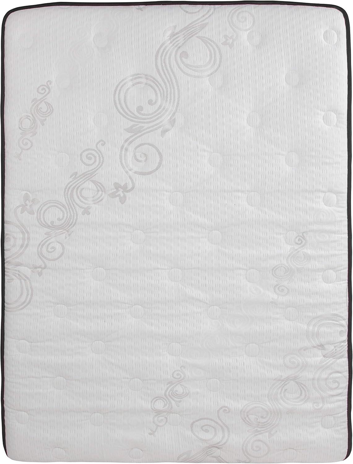 imageFlash Furniture Capri Comfortable Sleep 12 Inch CertiPURUS Certified Memory Foam ampamp Pocket Spring Mattress Full Mattress in a Box WhiteFull