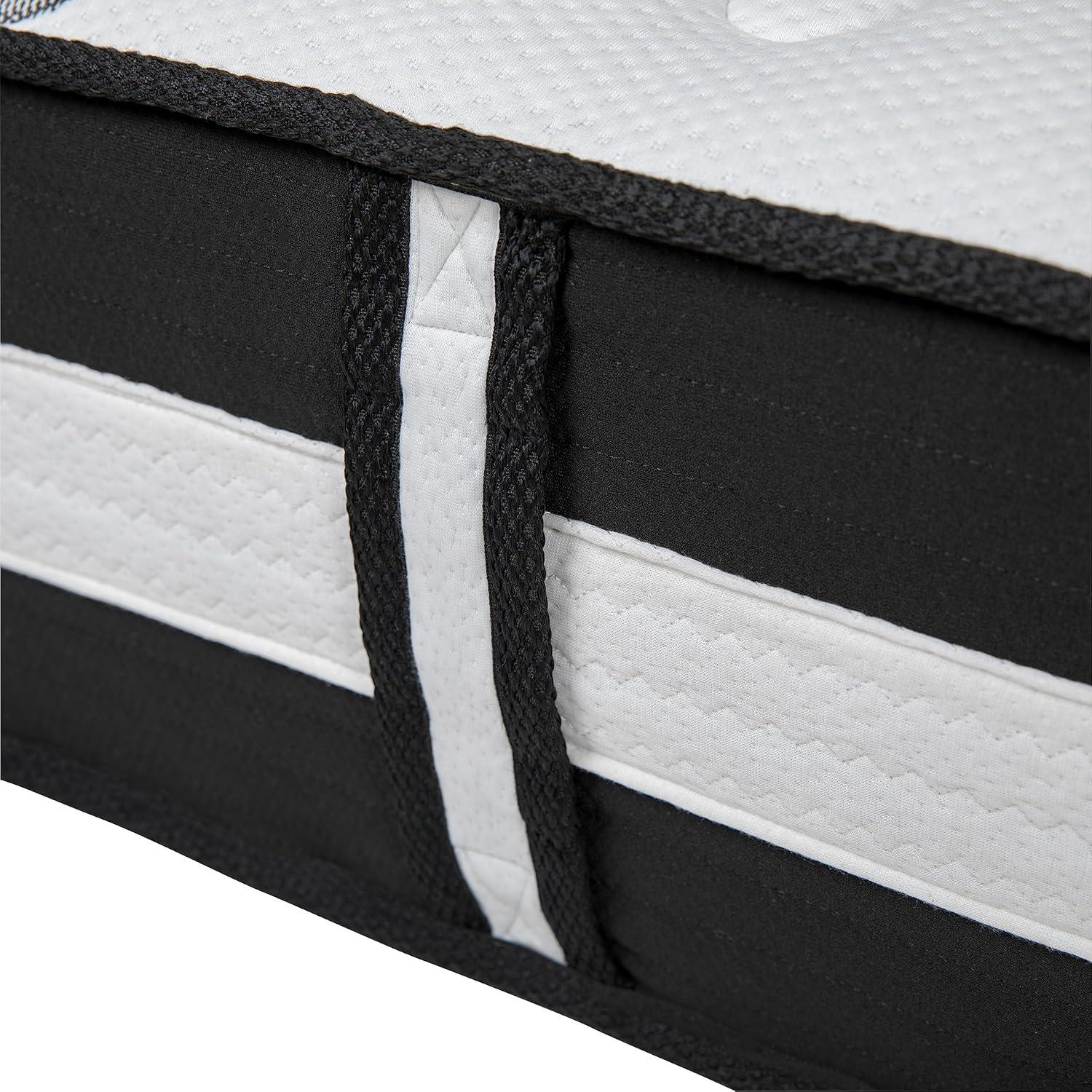 imageFlash Furniture Capri Comfortable Sleep 12quot Hybrid Pocket Spring and Foam Mattress Foam Pocket Spring Hybrid Mattress for Pressure Relief QueenTwin