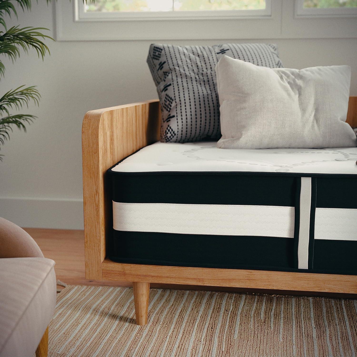 imageFlash Furniture Capri Comfortable Sleep 12quot Hybrid Pocket Spring and Foam Mattress Foam Pocket Spring Hybrid Mattress for Pressure Relief QueenTwin