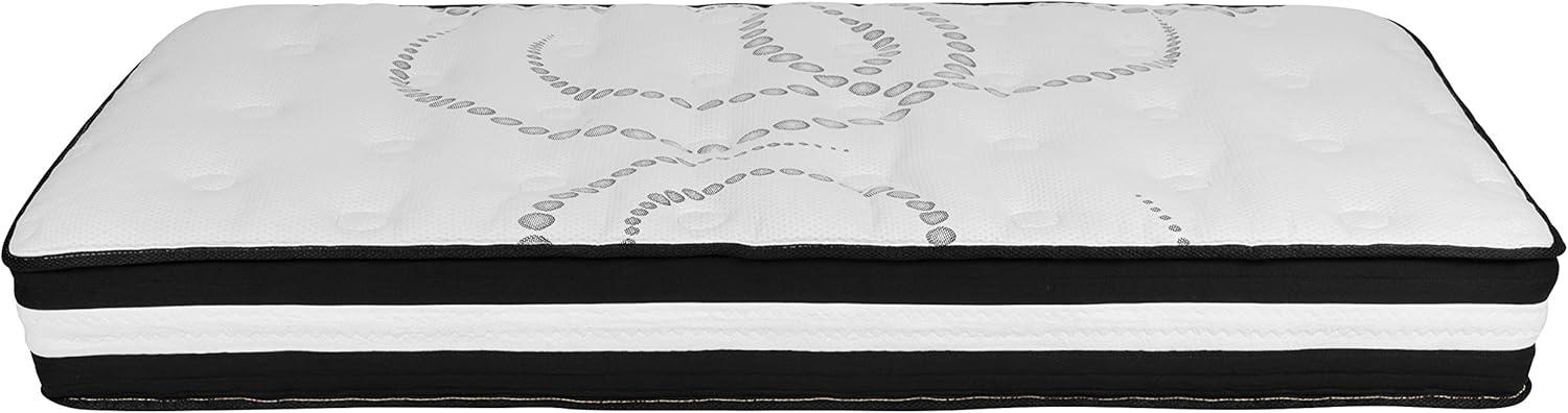 imageFlash Furniture Capri Comfortable Sleep 12quot Hybrid Pocket Spring and Foam Mattress Foam Pocket Spring Hybrid Mattress for Pressure Relief QueenTwin