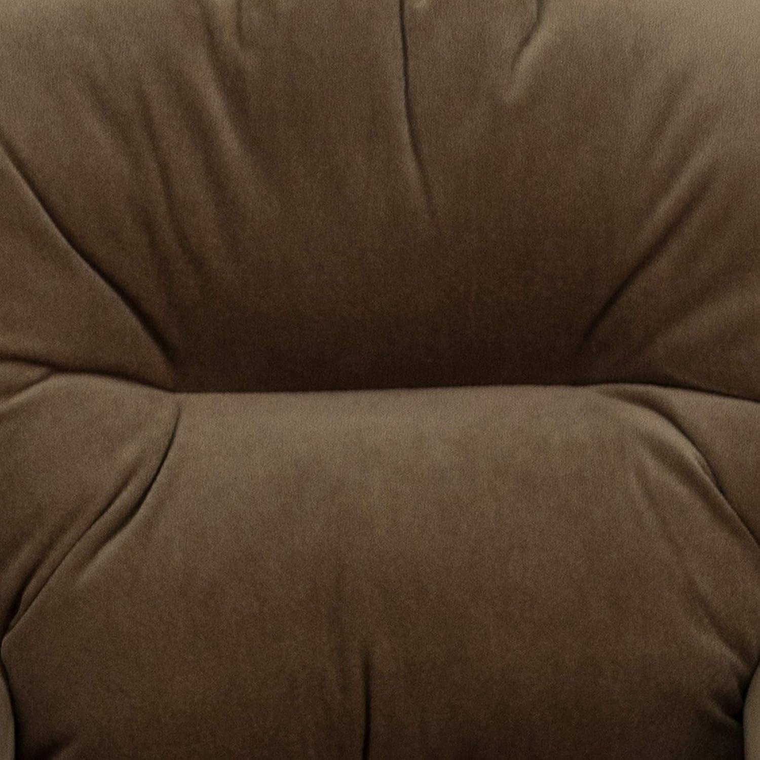 imageFlash Furniture Chandler LeatherSoft Kids Recliner with Cup Holder and Safety Recline Contemporary Reclining Chair for Kids Supports up to 90 lbs BlackBrown Microfiber