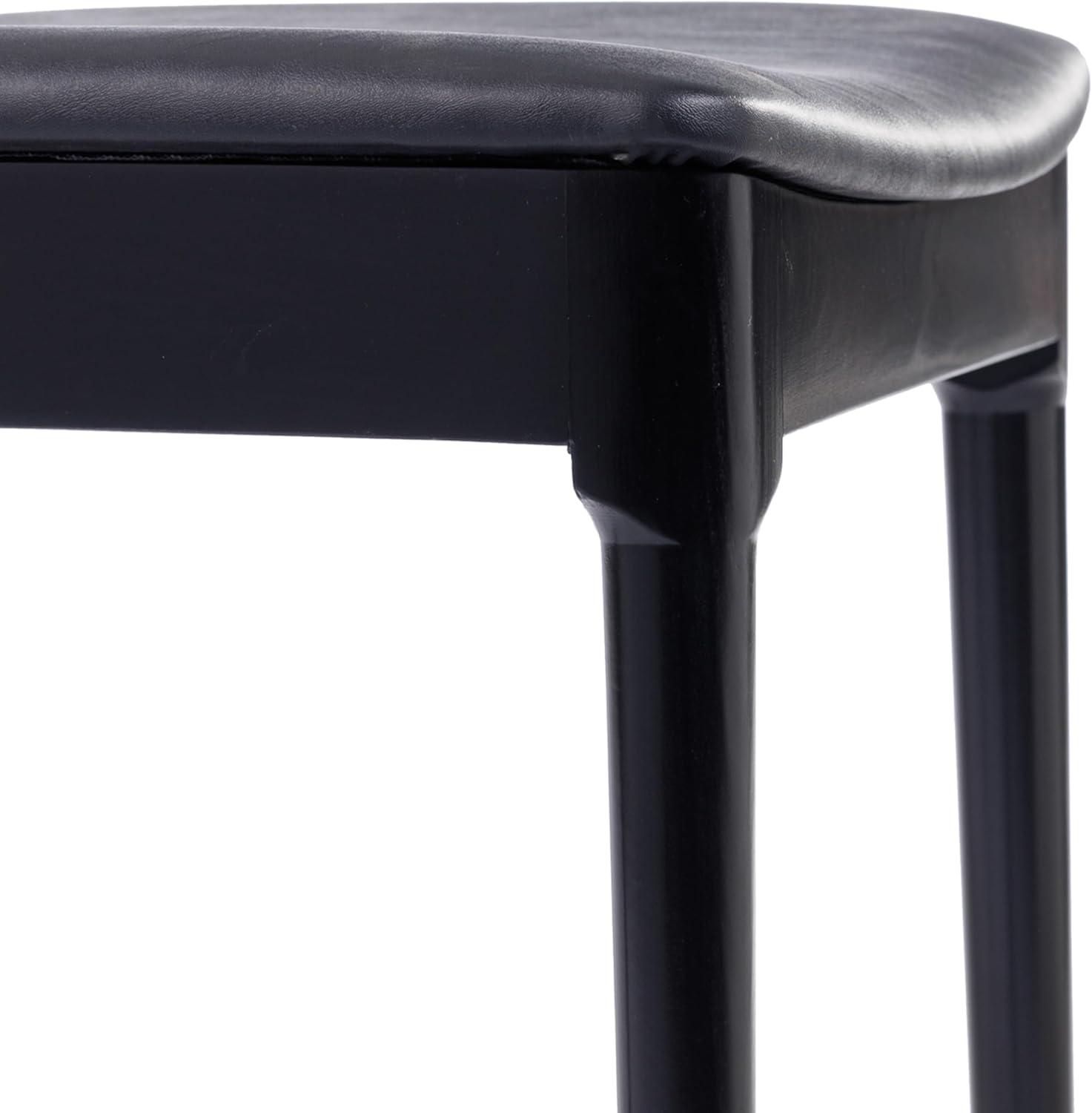 imageFlash Furniture Chester Solid Wood Dining Chair Commercial Grade Restaurant Chair with Curved Spindle Backrest and Vinyl Padded Seat Antique WhiteBeigeBlack Vinyl SeatBlack Wood Frame