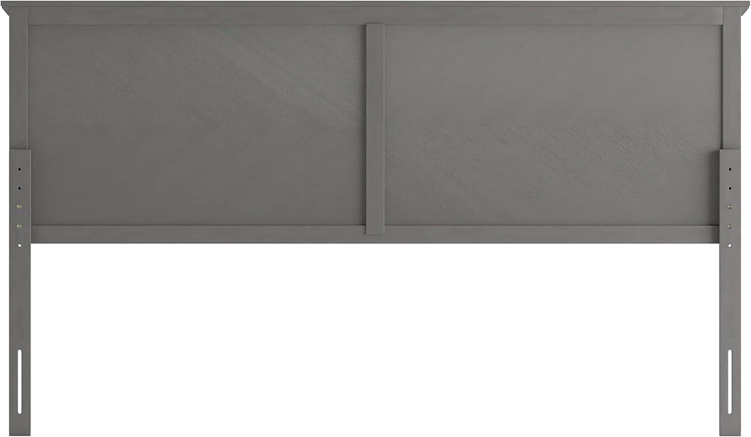 imageFlash Furniture Fiona King Size Wooden Headboard Only Herringbone Patterned Adjustable Headboard in Light BrownGray Wash