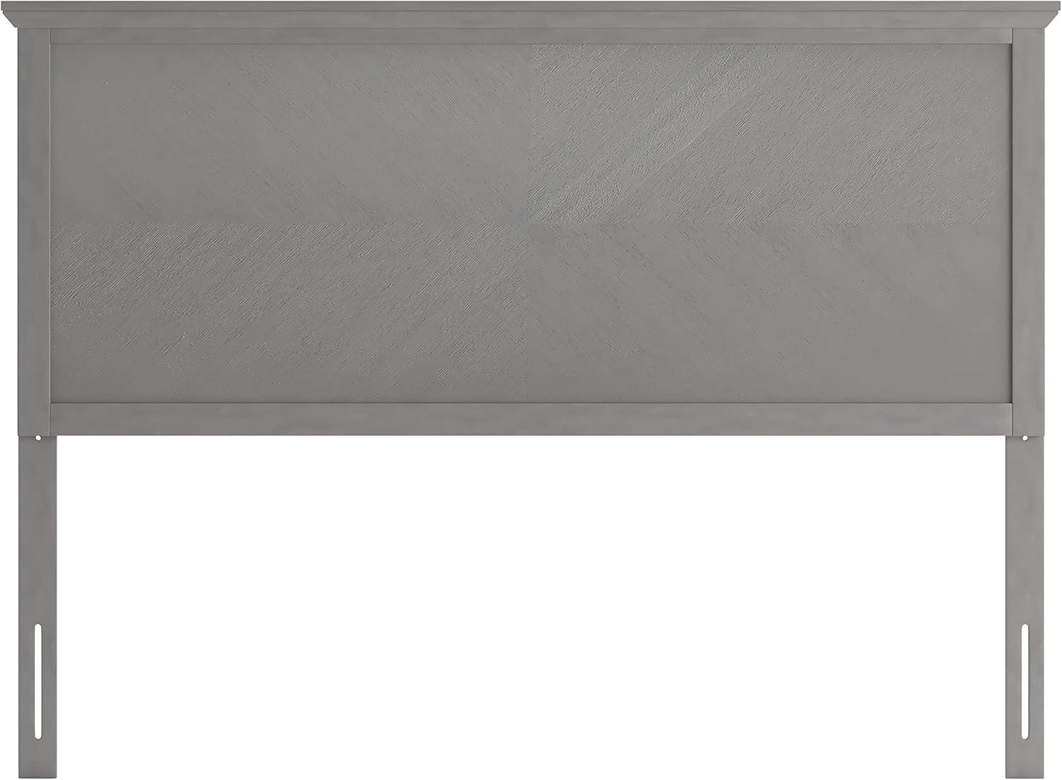 imageFlash Furniture Fiona King Size Wooden Headboard Only Herringbone Patterned Adjustable Headboard in Light BrownGray Wash