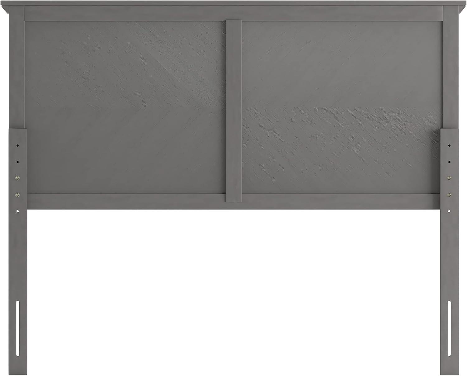 imageFlash Furniture Fiona King Size Wooden Headboard Only Herringbone Patterned Adjustable Headboard in Light BrownGray Wash