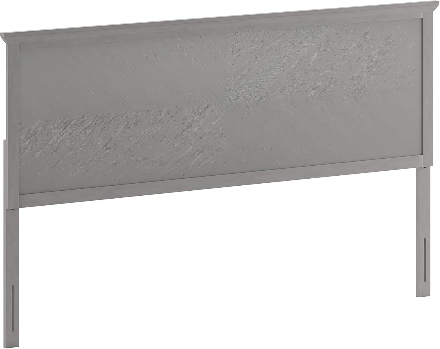 imageFlash Furniture Fiona King Size Wooden Headboard Only Herringbone Patterned Adjustable Headboard in Light BrownGray Wash