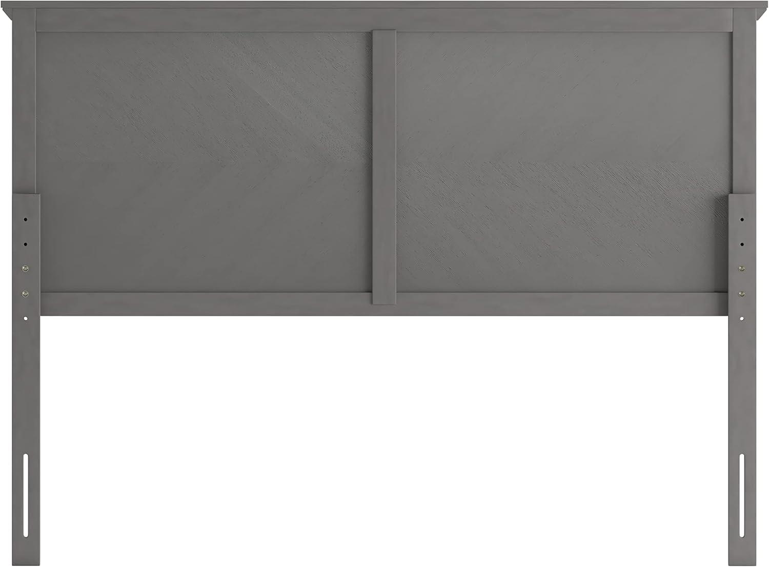 imageFlash Furniture Fiona King Size Wooden Headboard Only Herringbone Patterned Adjustable Headboard in Light BrownGray Wash
