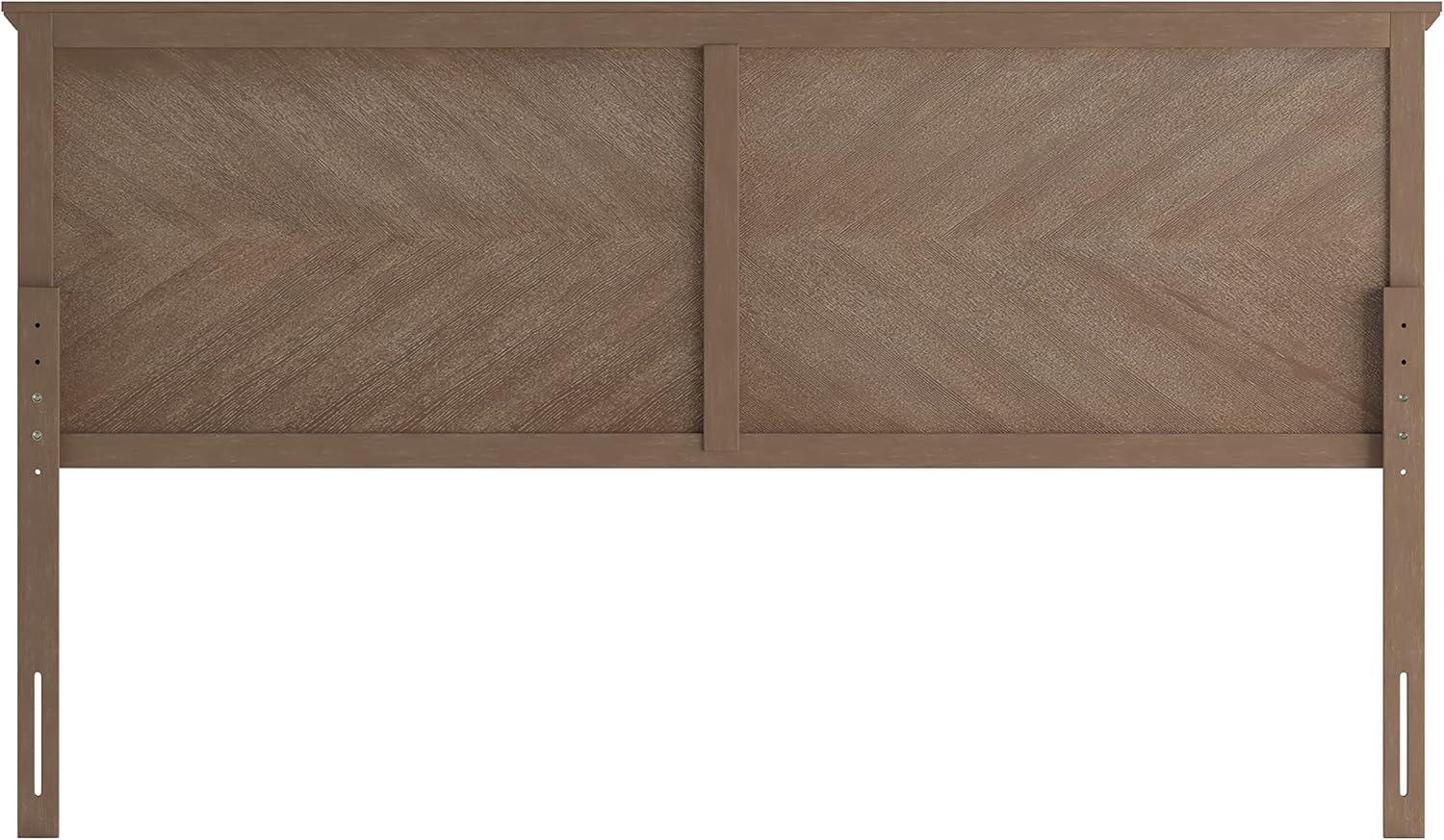 imageFlash Furniture Fiona King Size Wooden Headboard Only Herringbone Patterned Adjustable Headboard in Light BrownLight Brown