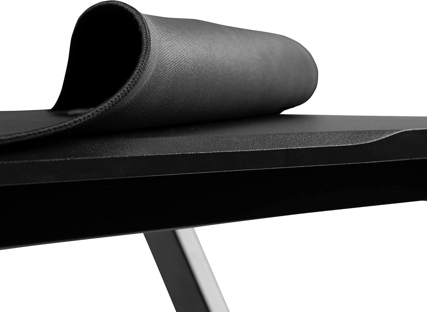 imageFlash Furniture Gaming Desk and Black Racing Chair SetCup HolderHeadphone HookRemovable Mouse Pad Top 2 Wire Management HolesGreen