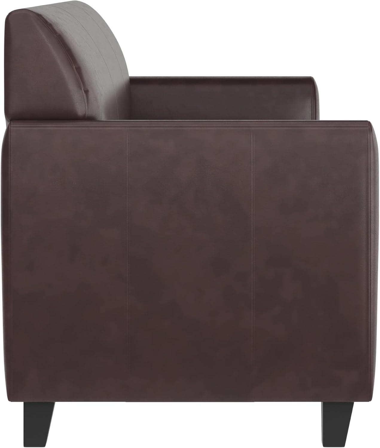 imageFlash Furniture HERCULES Diplomat Series Black LeatherSoft SofaBrown