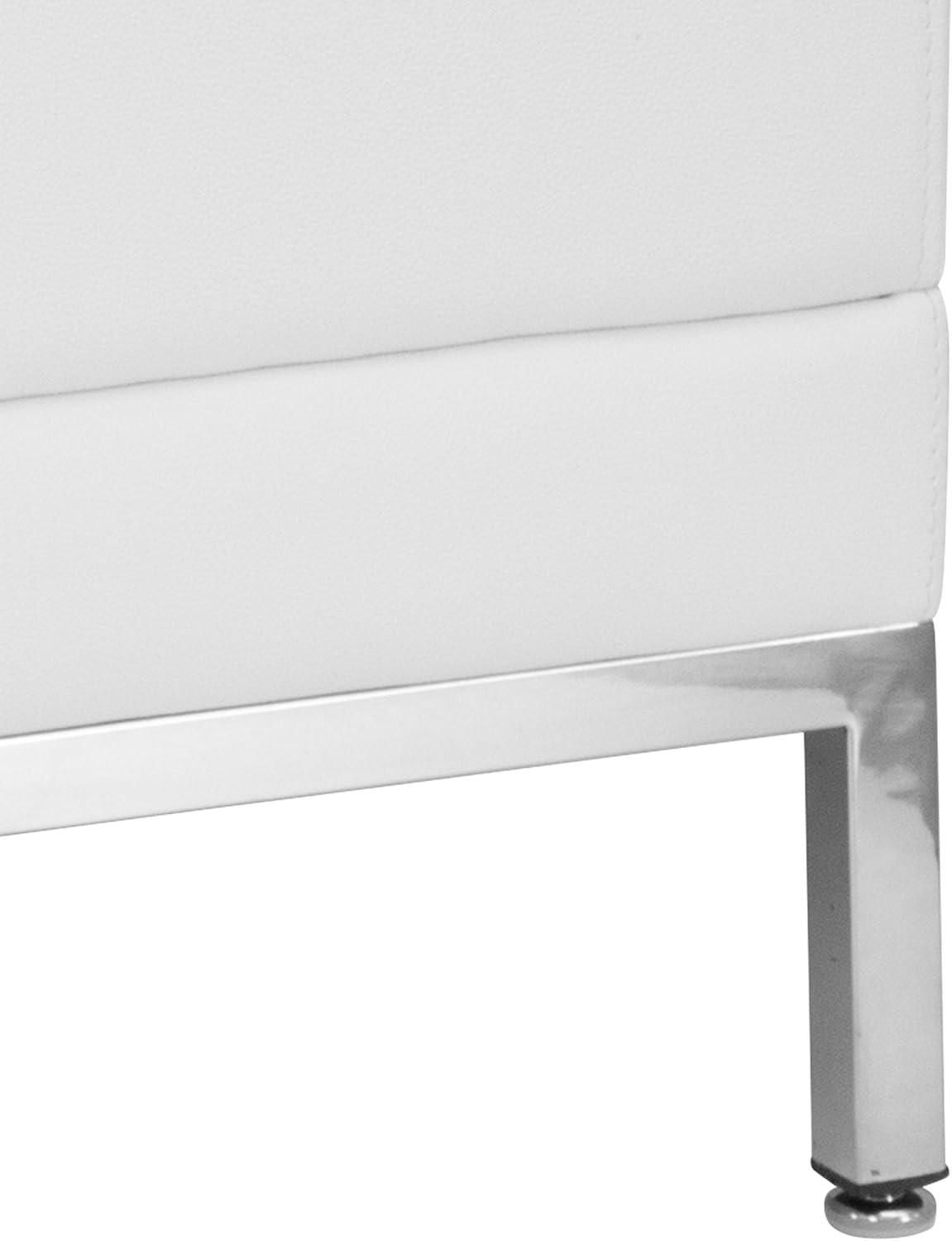 imageFlash Furniture HERCULES Imagination Series Contemporary Black LeatherSoft Middle ChairMelrose White