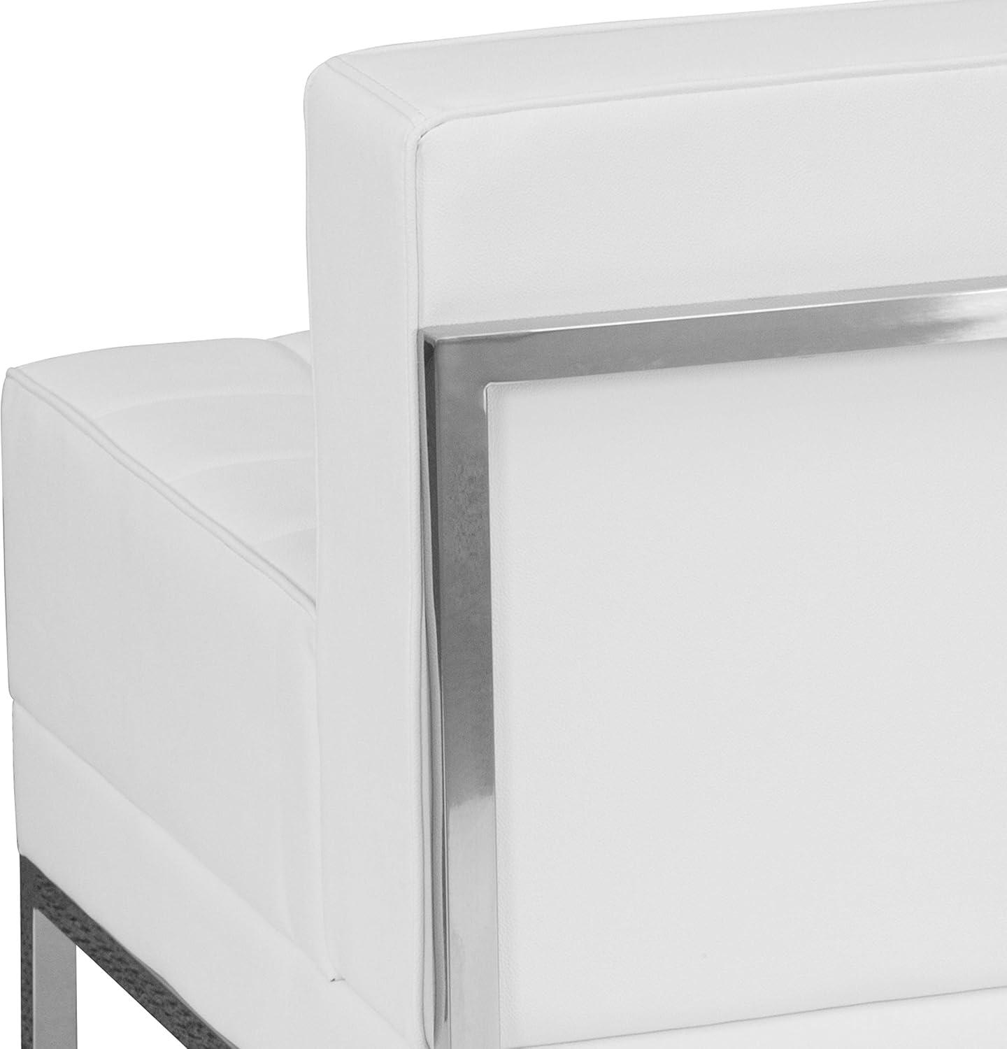 imageFlash Furniture HERCULES Imagination Series Contemporary Black LeatherSoft Middle ChairMelrose White